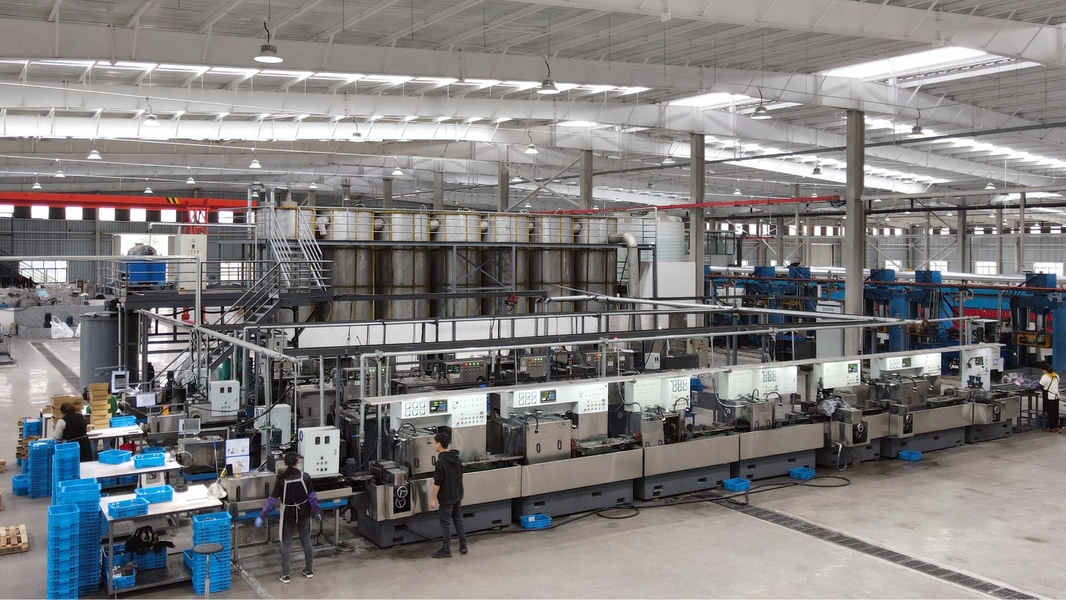 Sichuan Xinheng Magnetic Materials Co., Ltd chaîne de production de fabricant
